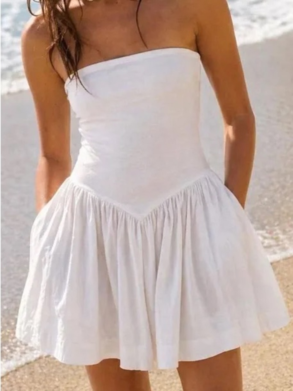 Free People Onda Drop Waist Mini Dress
